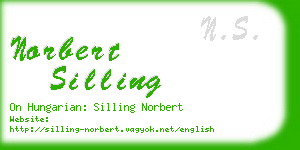 norbert silling business card